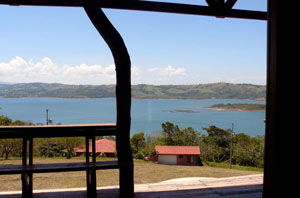 From a home uphill from the town of Rio Piedras, residents have a view down the whole lake. 